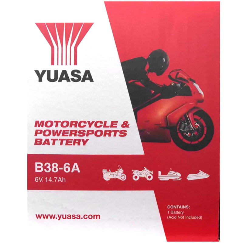 YUASA B38-6A 6V 14.7Ah