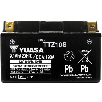 YUASA AGM TTZ10S 12V 9.1Ah 190A (CCA)