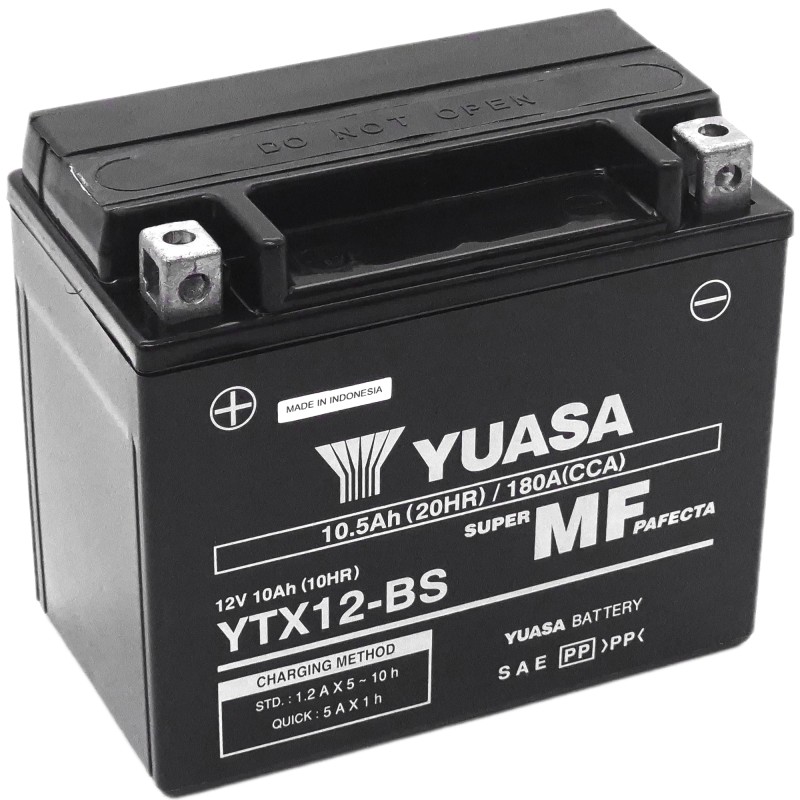 YUASA AGM YTX12-BS 12V 10.5Ah 180A (CCA)