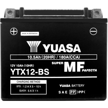 YUASA AGM YTX12-BS 12V 10.5Ah 180A (CCA)