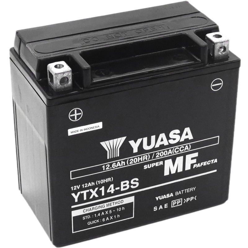 YUASA AGM YTX14-BS 12V 12.6Ah 200A (CCA)