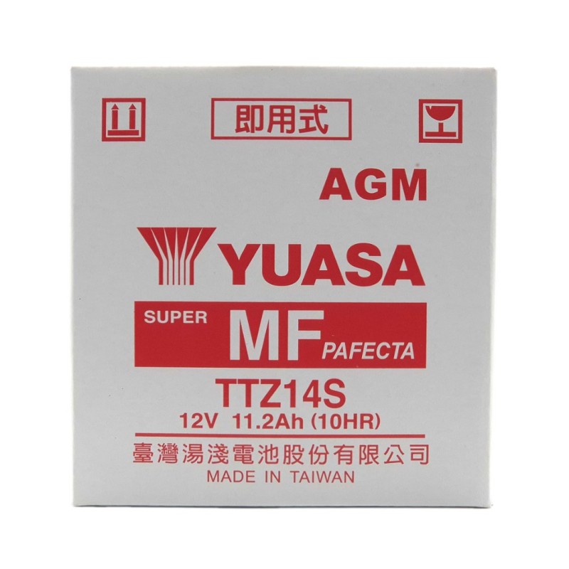 YUASA AGM TTZ14S 12V 11.8Ah 230A (CCA)
