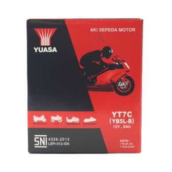 YUASA AGM YT7C 12V 6Ah 85A (CCA)