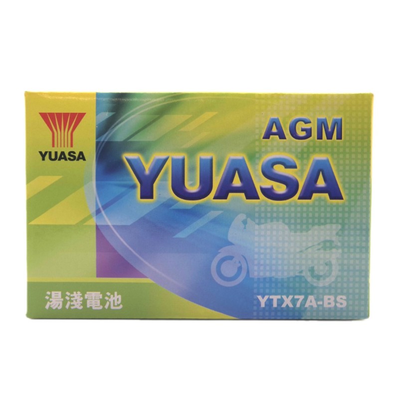 YUASA AGM YTX7A-BS 12V 6.3Ah 105A (CCA)