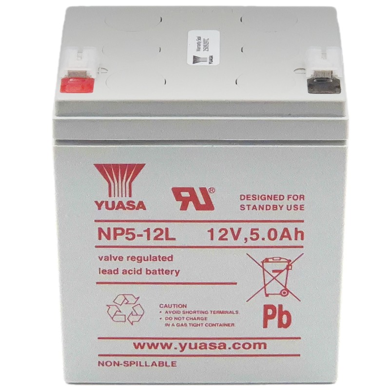 YUASA AGM NP5-12L 12V 5Ah
