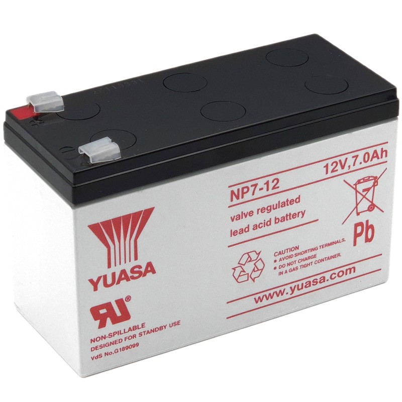 YUASA AGM NP7-12 12V 7Ah