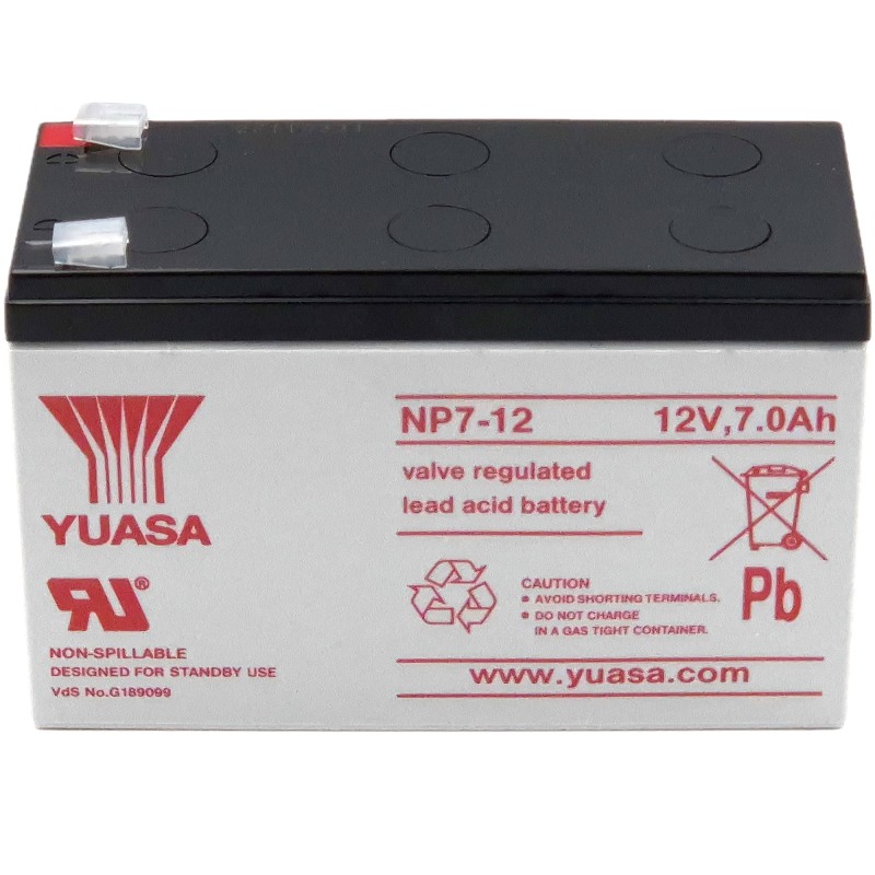 YUASA AGM NP7-12 12V 7Ah