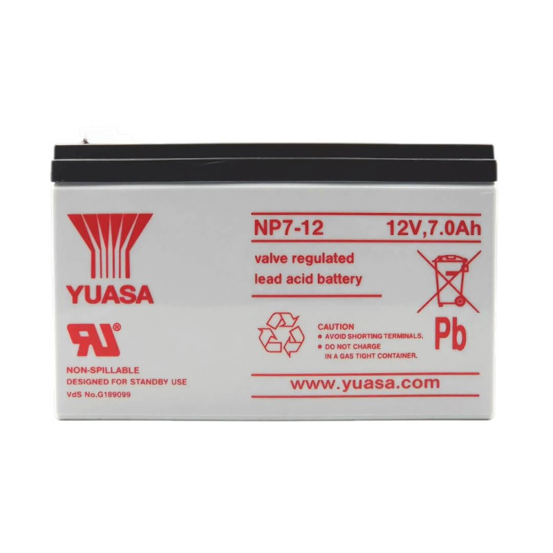 YUASA AGM NP7-12 12V 7Ah